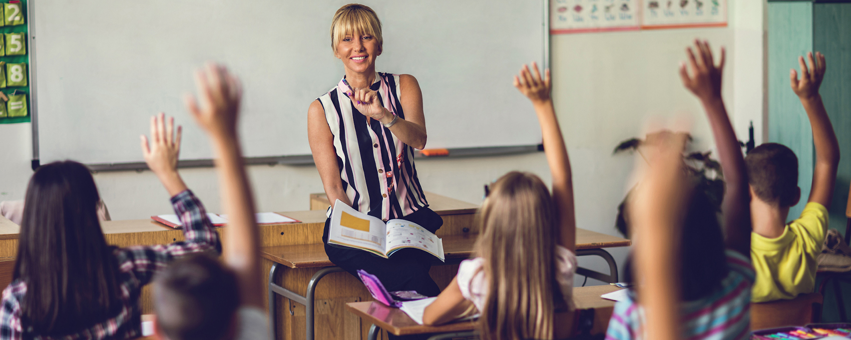 Teacher with children in classroom