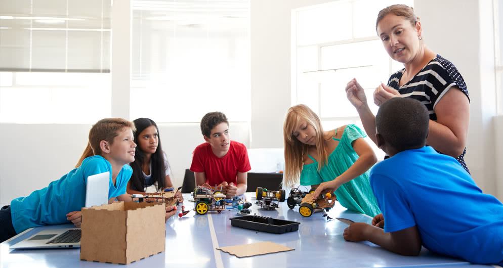 Students in a classroom setting