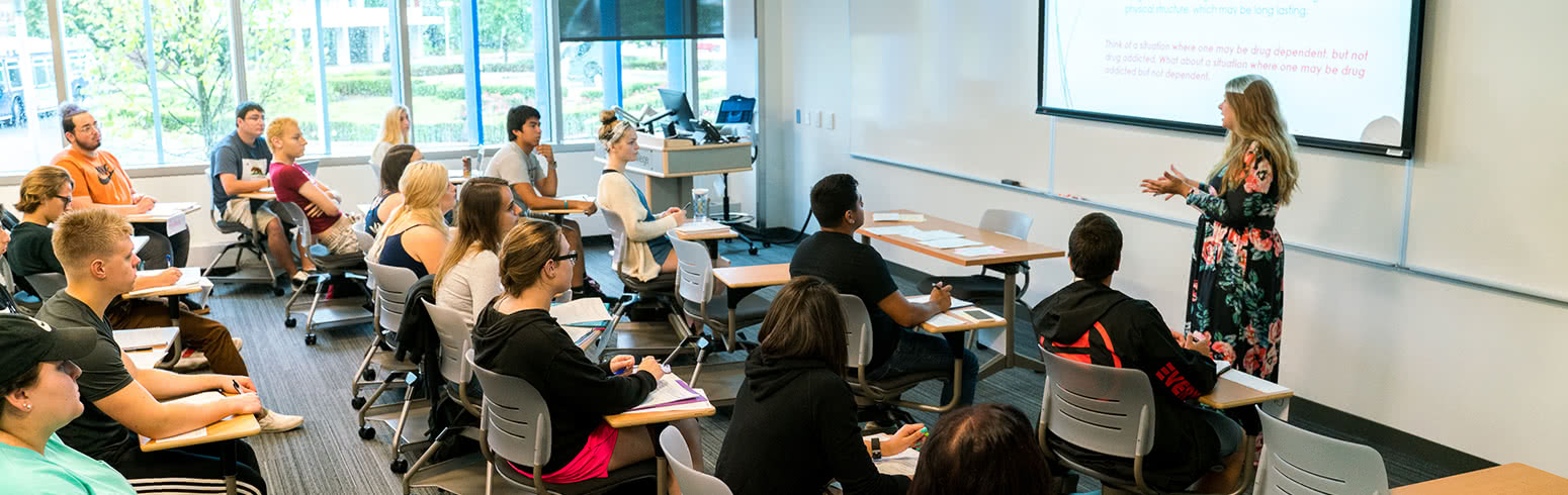 High School students listen to lecture