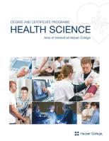Cover of Health Science brochure photo