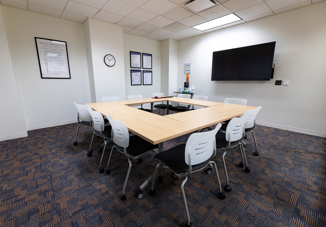 conference room in simulation hospital