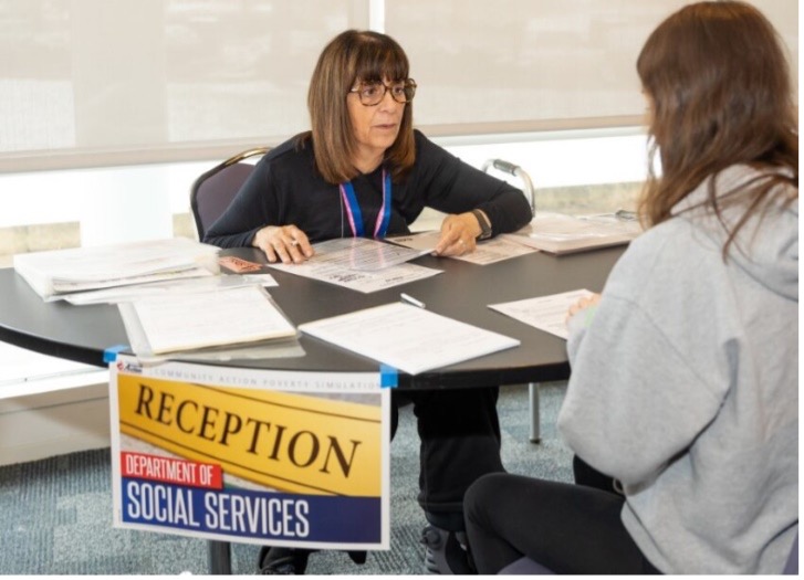 Simulation of Reception for Department of Social Services