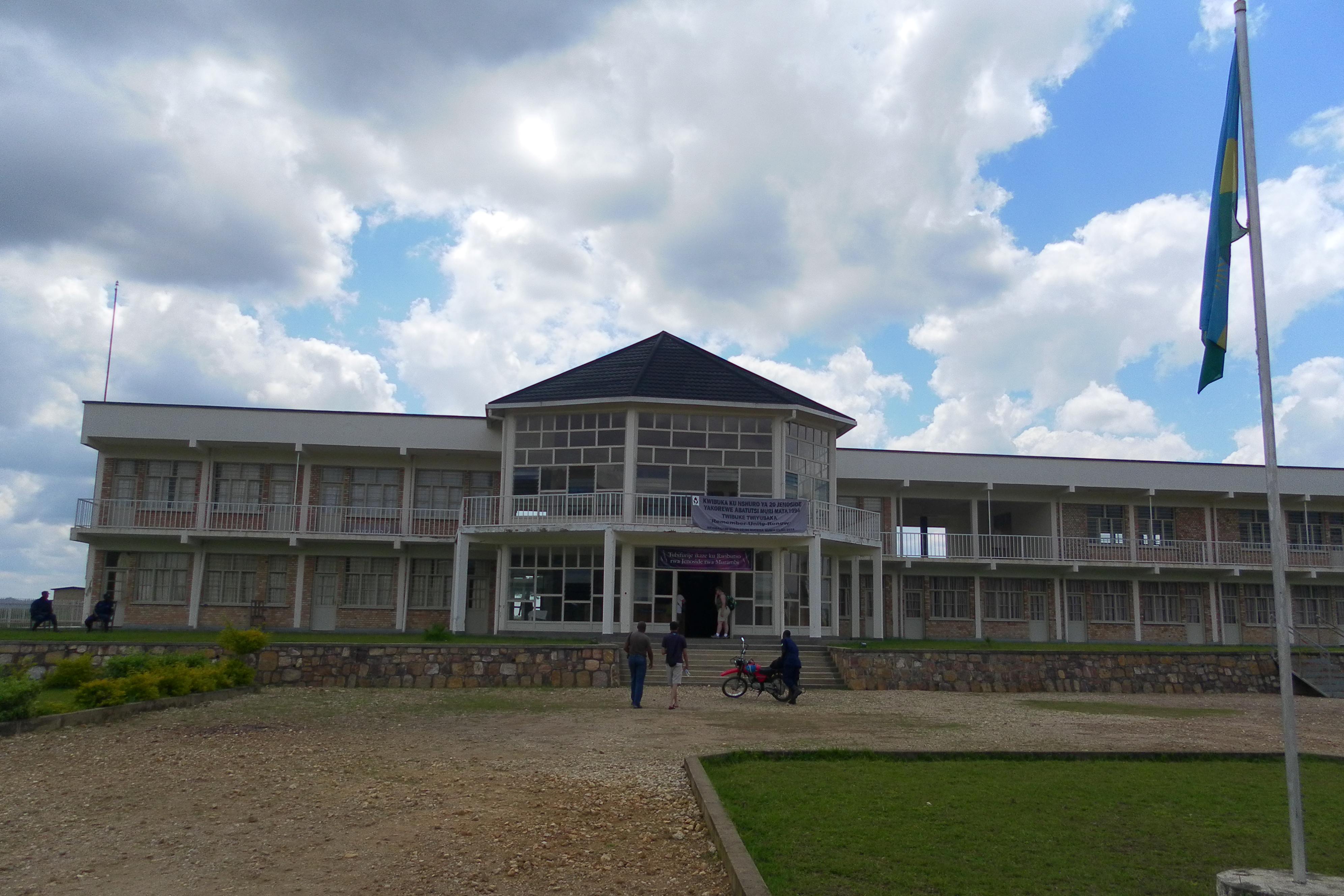 Frotn side of the Murambi Memorial Museum