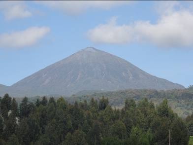 Mount Karisimbi viewed from afar