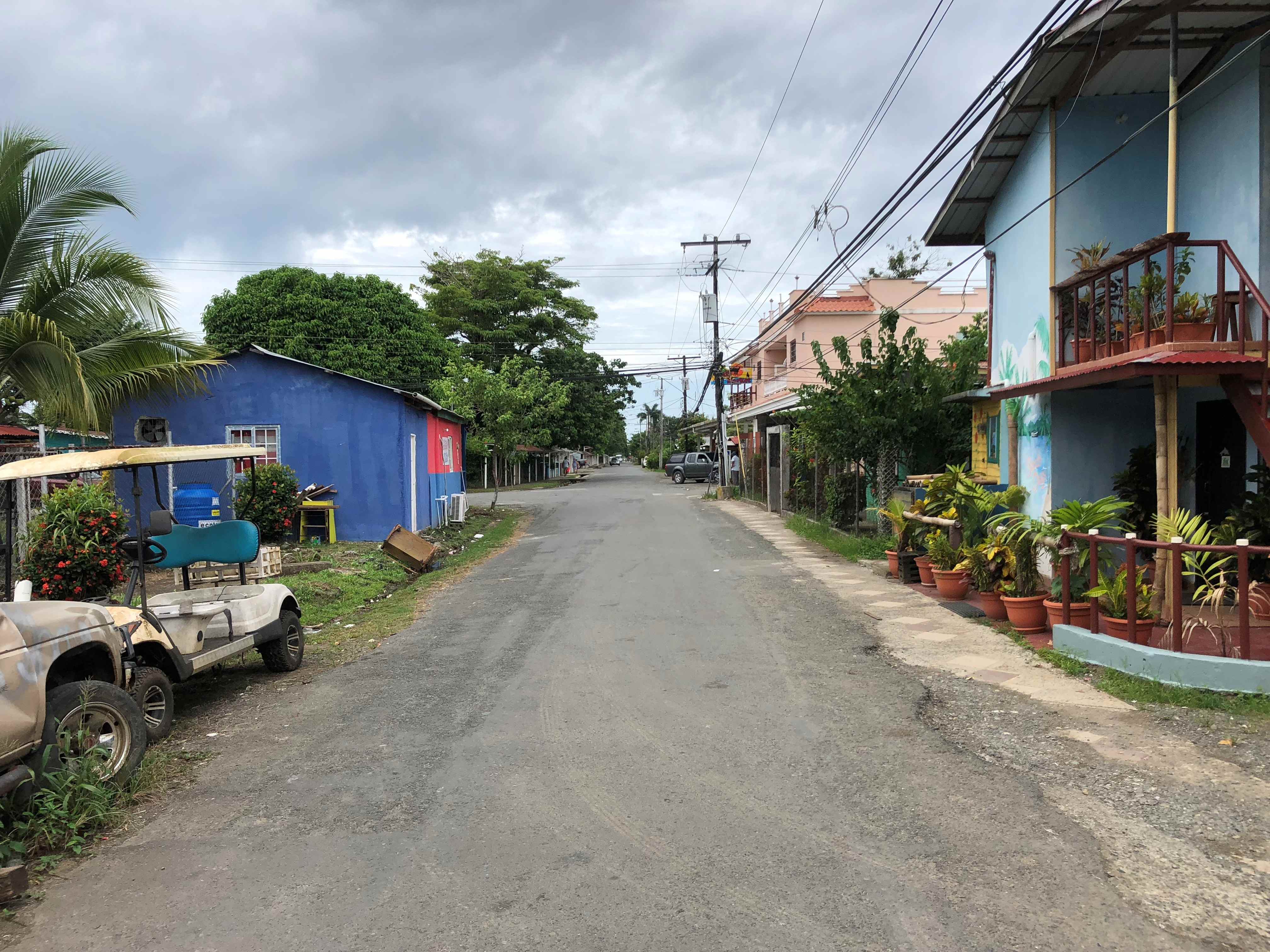 Street in Bocas del Toro where mapping took place