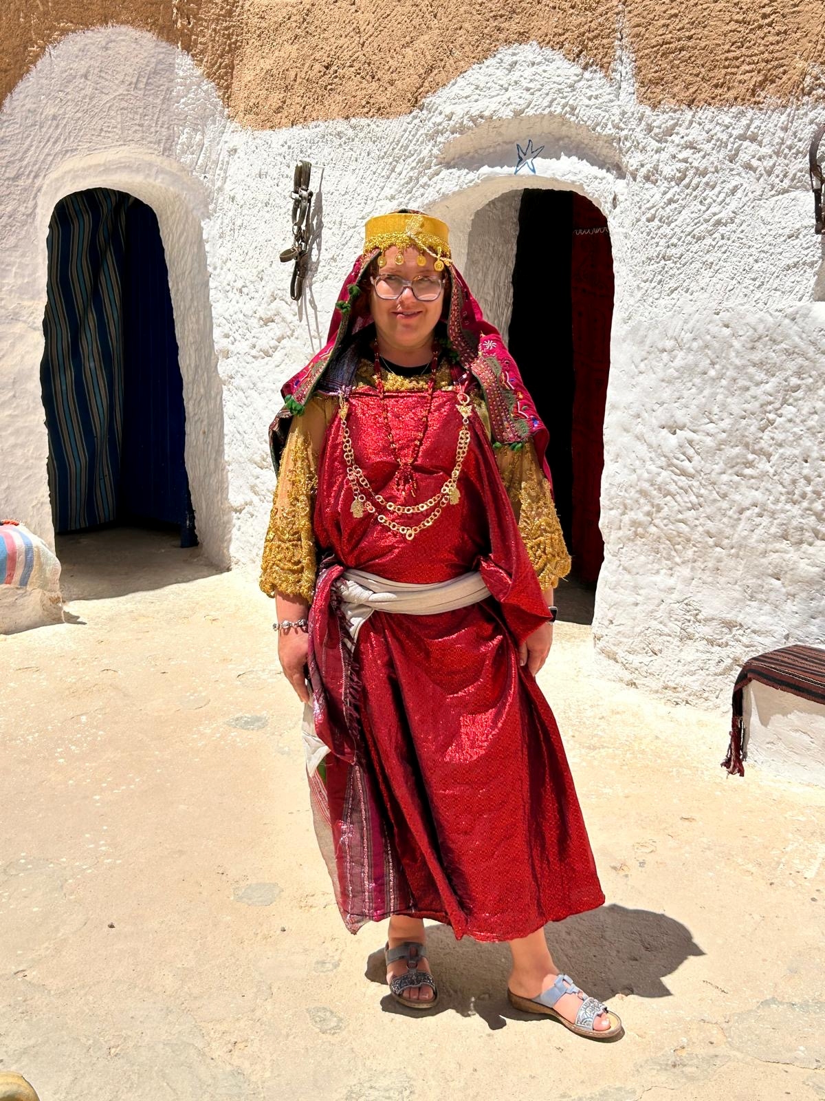 Faculty member dressed in indigenous clothing 