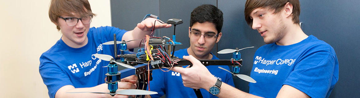Electronics engineers works on a electrical project.