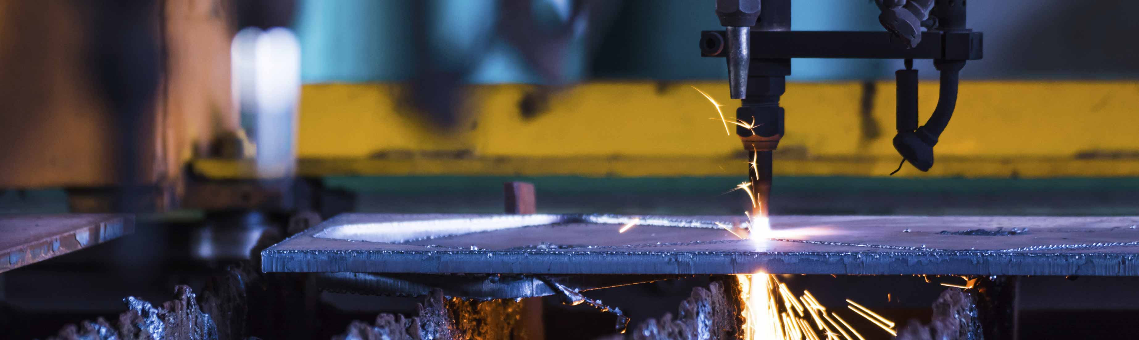 Welding machinery being used 