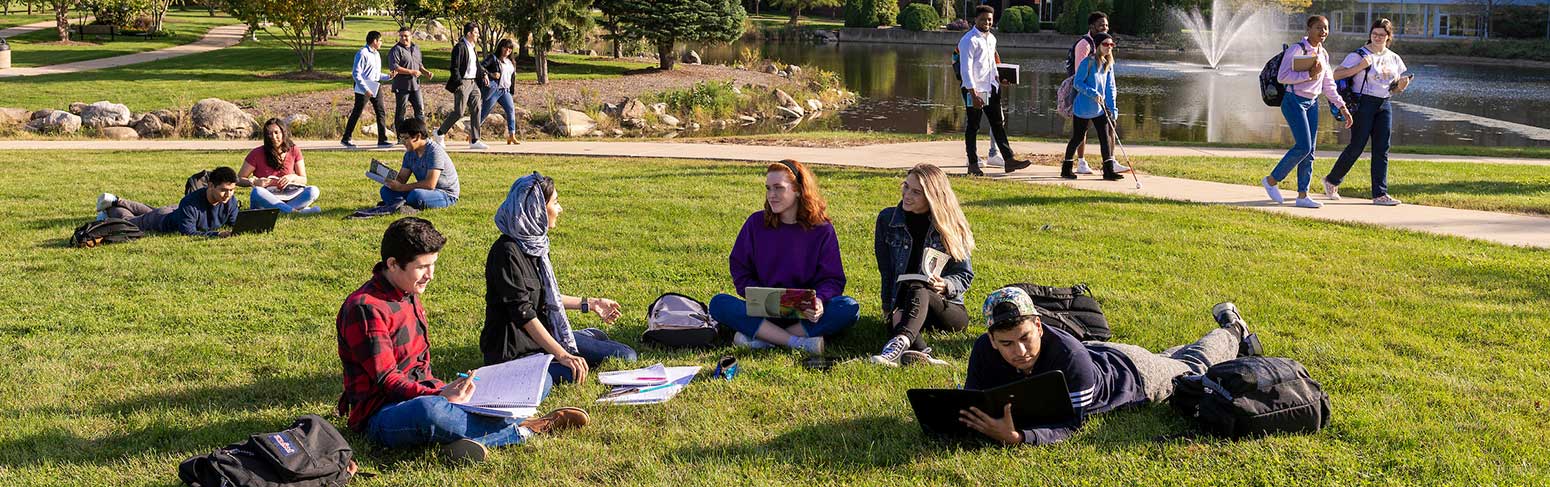 students on quad