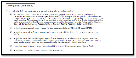 Terms and conditions 