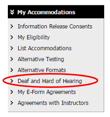 Deaf and hard of hearing selection