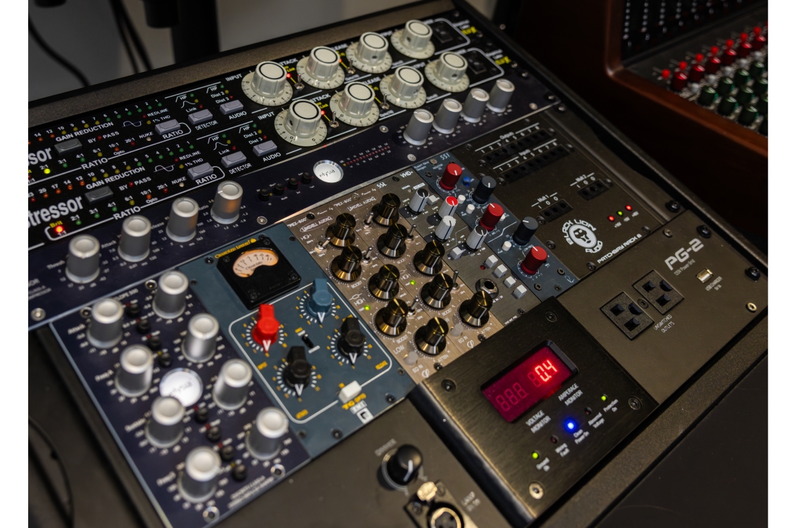 Music mixing equipment for use in the recording studio