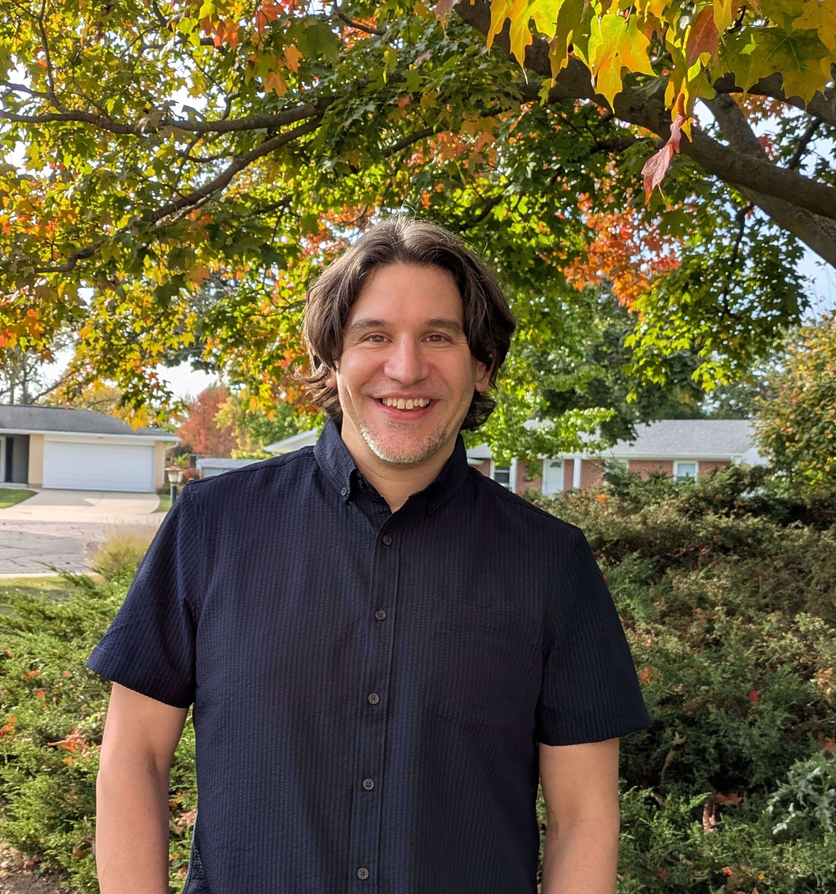  Thomas Cabrzynski smiling for the camera