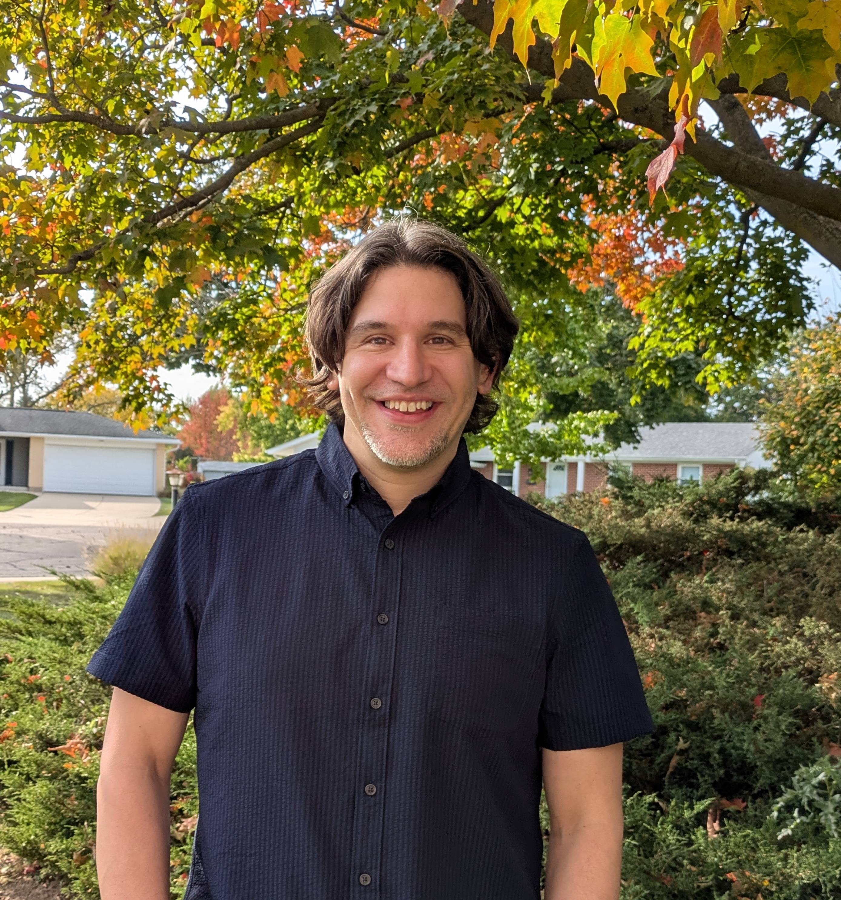  Thomas Cabrzynski smiling for the camera