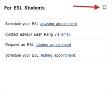 For ESL Students Card