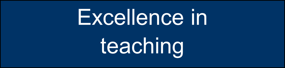 Excellence in teaching