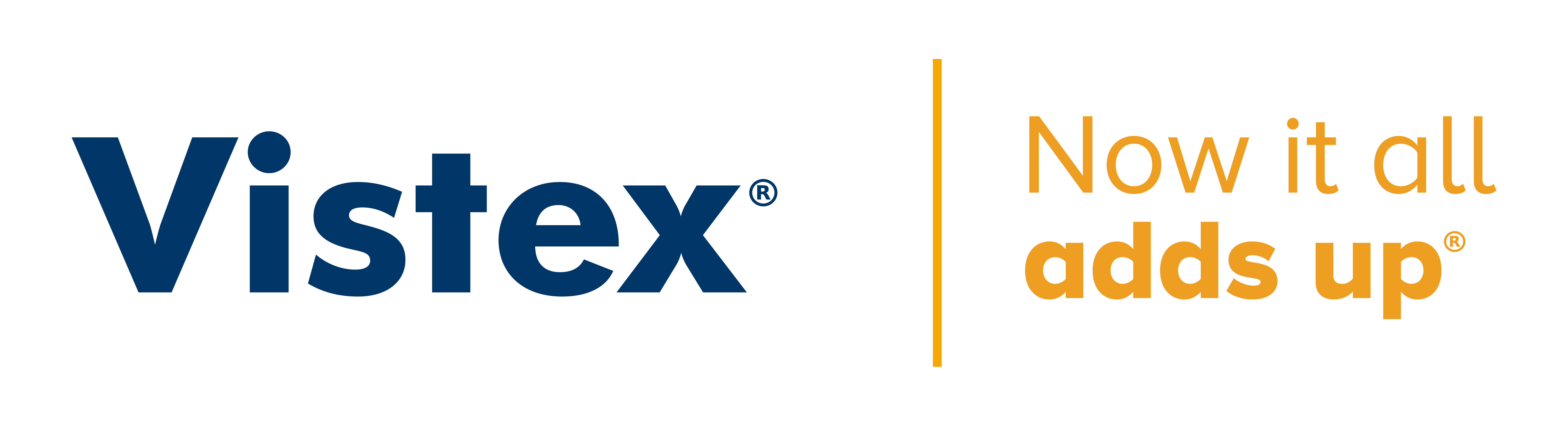Vistex logo Vistex Now It All Adds Up