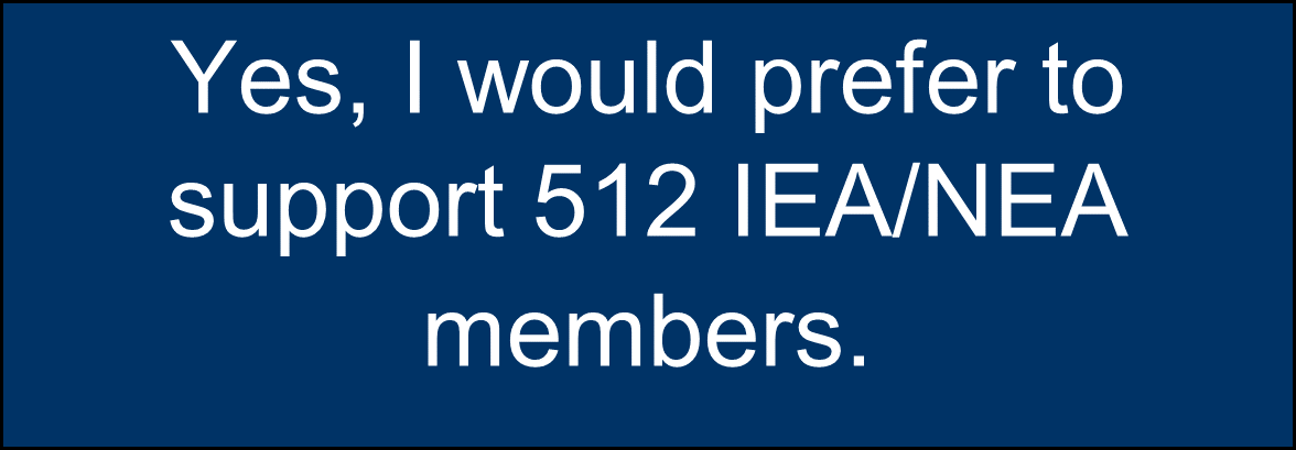 Yes, I would prefer to support Harper 512 IEA/NEA members.