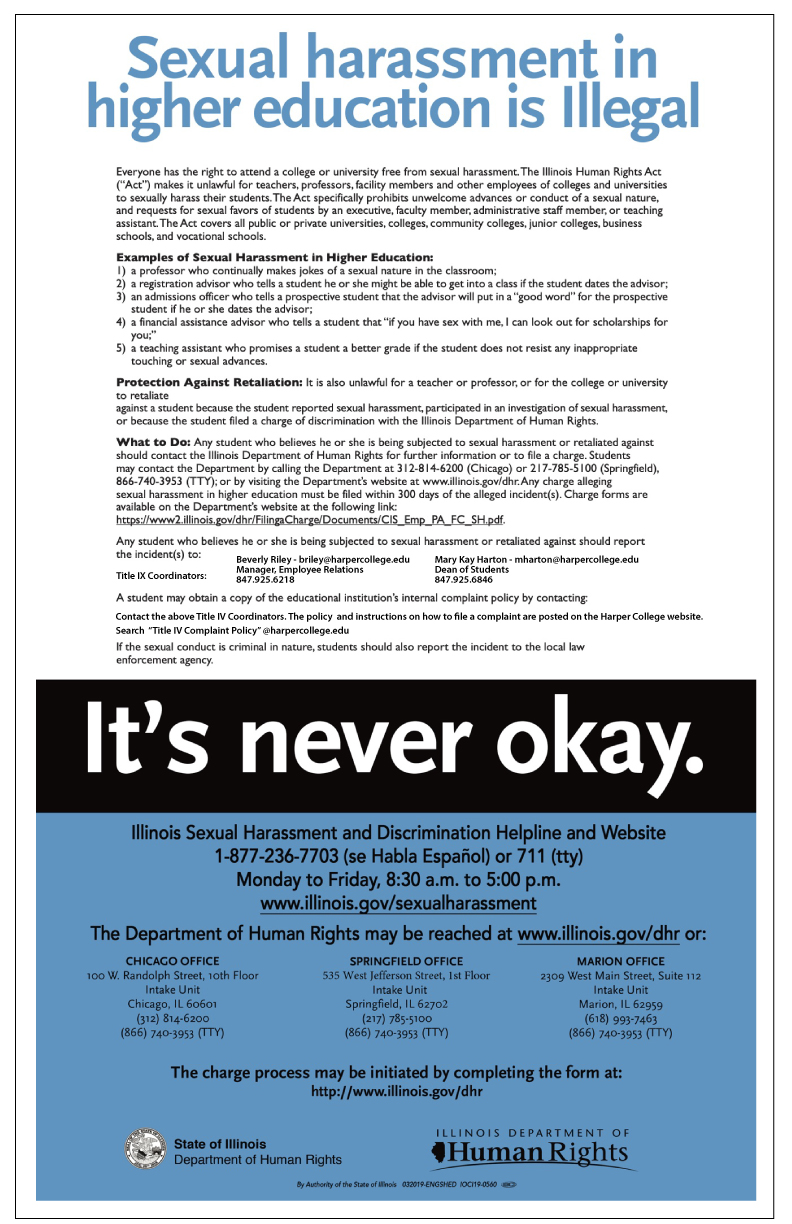 It's Never OK Poster