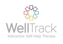 WellTrack logo of text and multi color circle shape