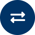 Two White Arrow One left and one right