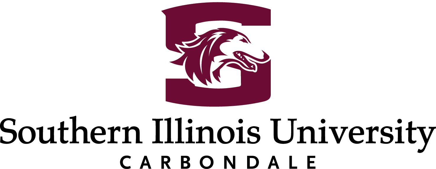 Southern Illinois University Carbondale Logo with Profile of Saluki Dog Head