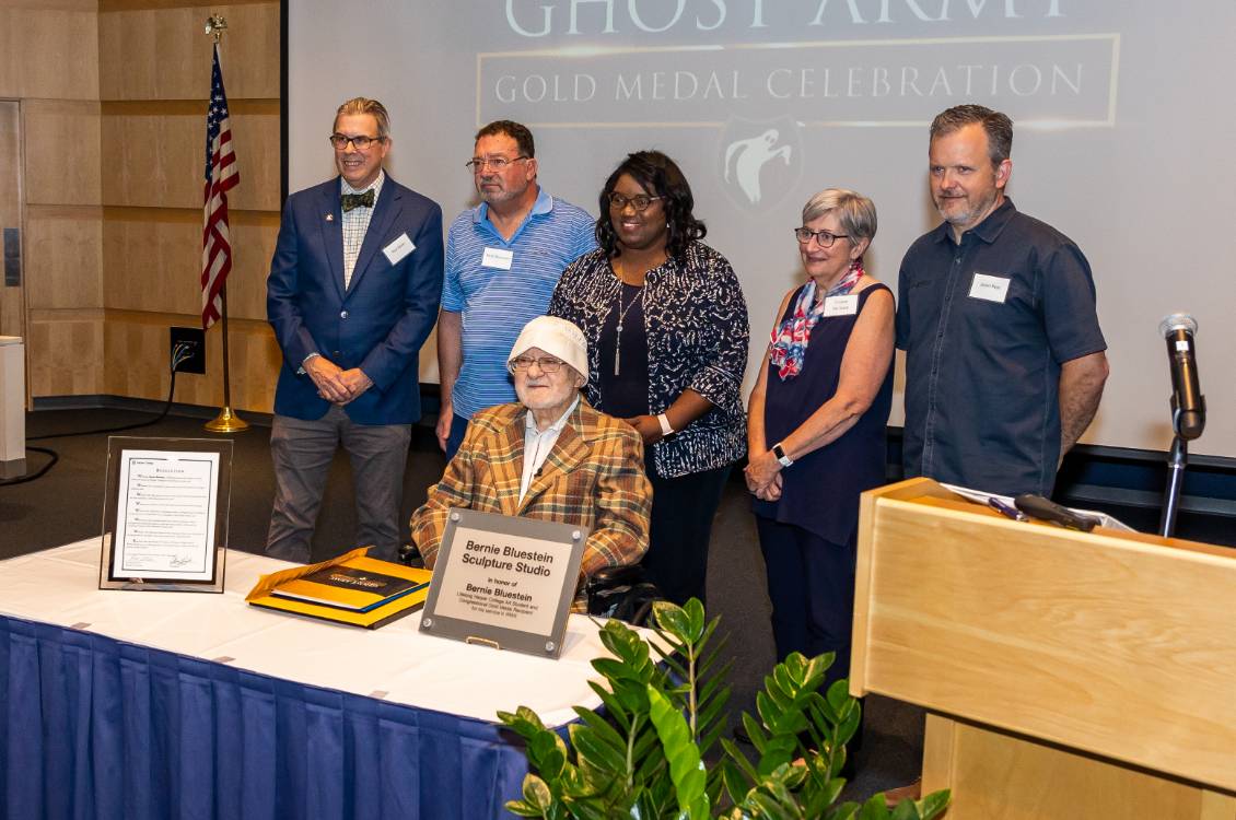 Dr. Proctor with Bernie Bluestein and other faculty at Gold Medal Celebration