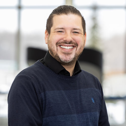 Andrew Shelton smiling for the camera