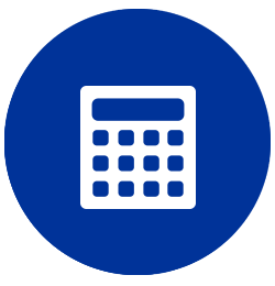 Icon showing calculator