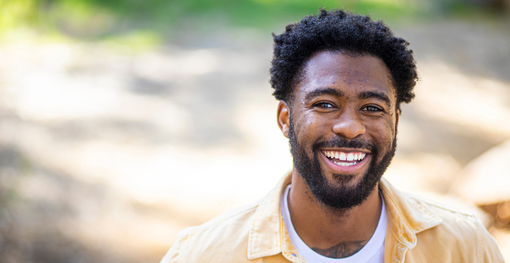 man smiling