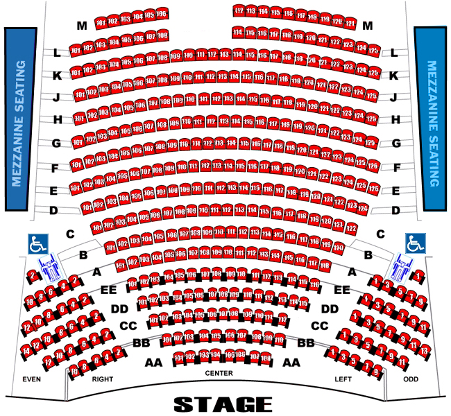 Harper College Performing Arts Center Seating Chart