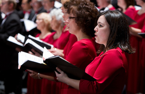 Choir singing