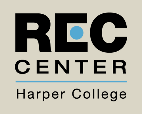 Rec Center logo with a circle in the capital letter 'E" in "Rec"