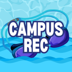 Campus Rec clickable icon with image of swim goggles