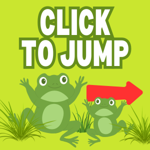 Click to Jump clickable icon with arrow facing to right and two jumping frogs