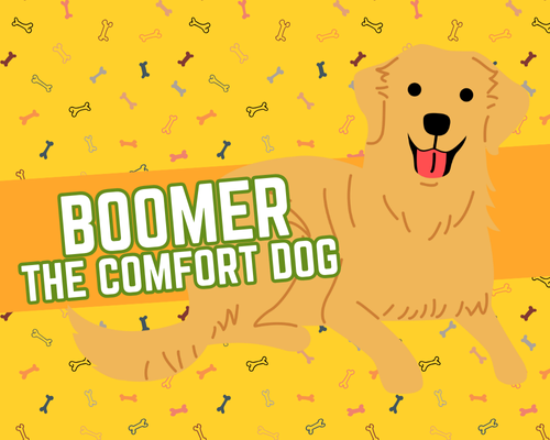 Graphic of a Golder Retriever dog