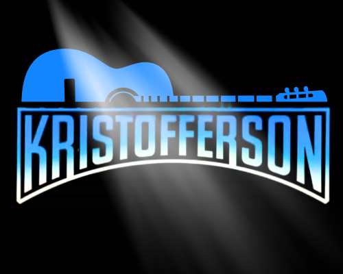 Kristofferson text and guitar silhouette
