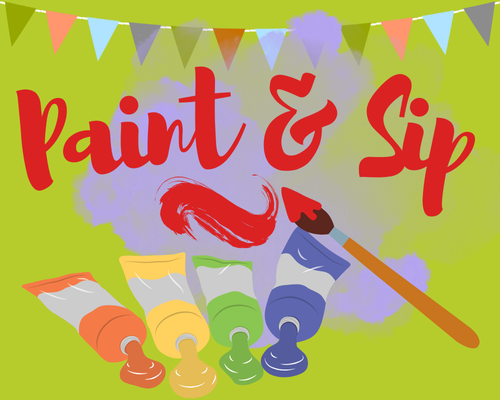 Graphic of tubes of paint and paintbrush