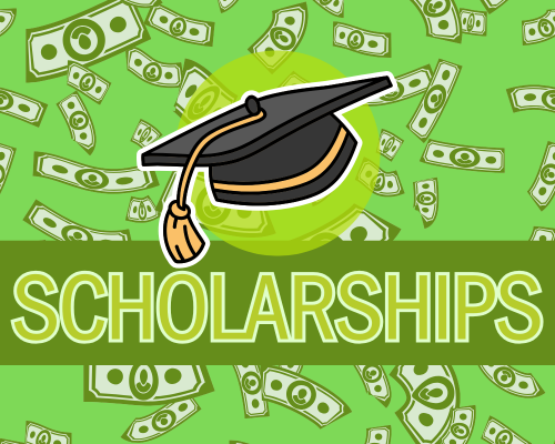 Mortorboard graduation cap and background of dollar bills