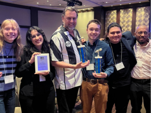 WHCM students at 2024 BEA, IBS media awards