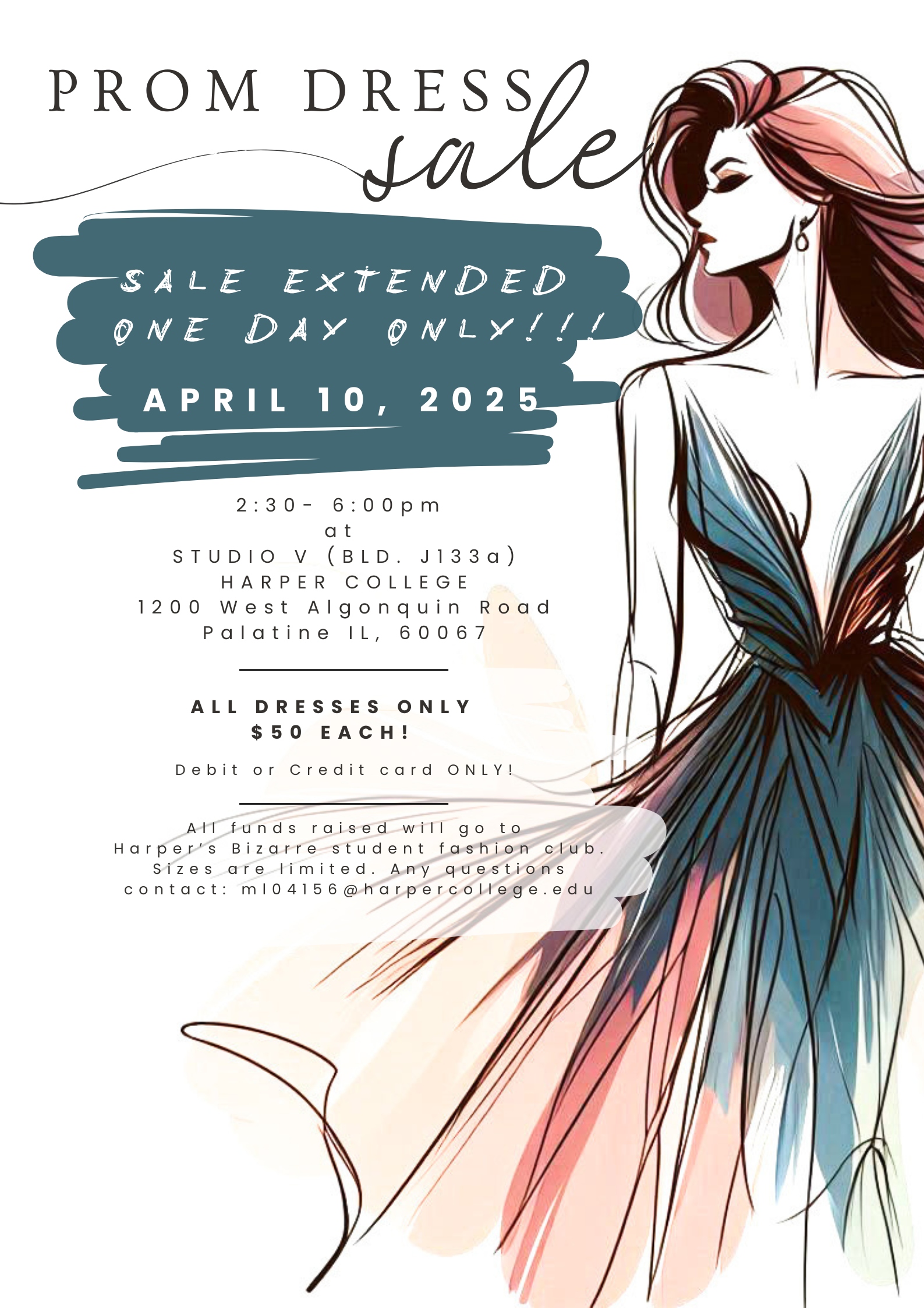 Prom dress sale poster