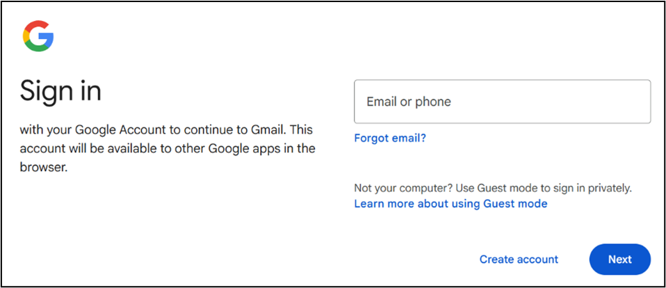 google sign in