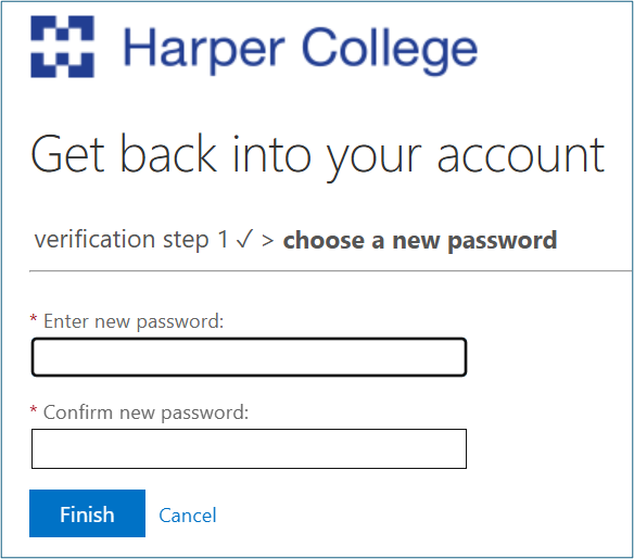 enter new password