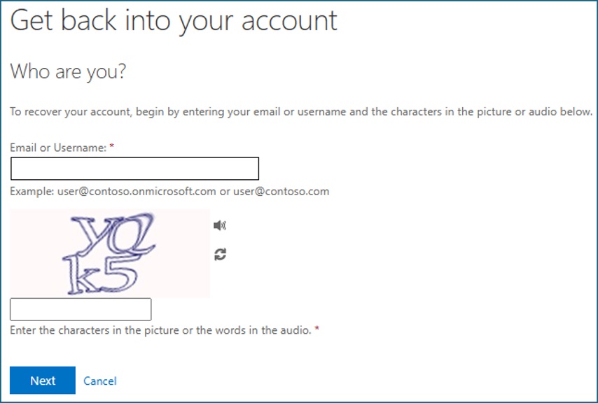 get back into your account