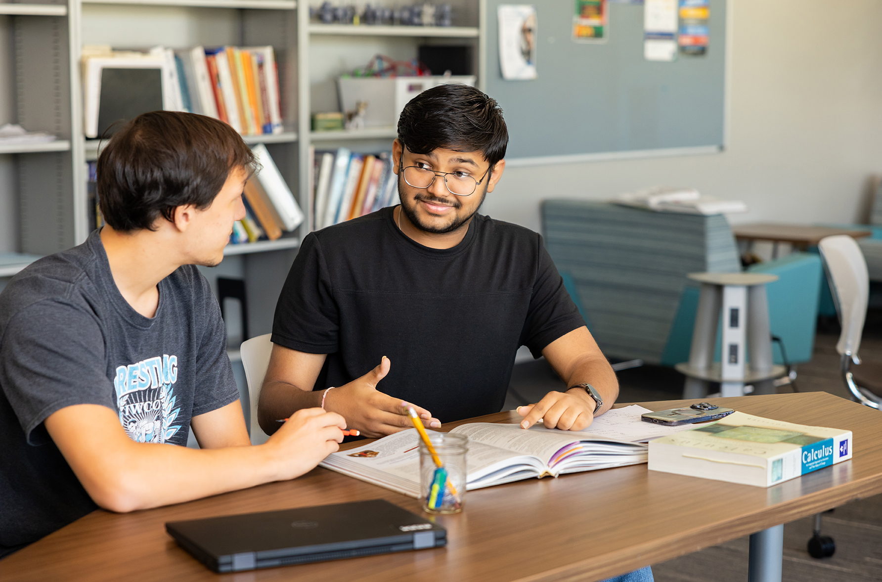 Students at a desk
