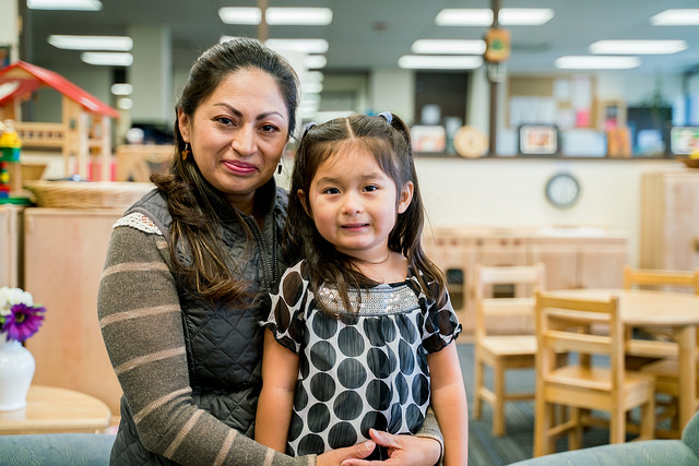 Ana Sandoval and her daugher