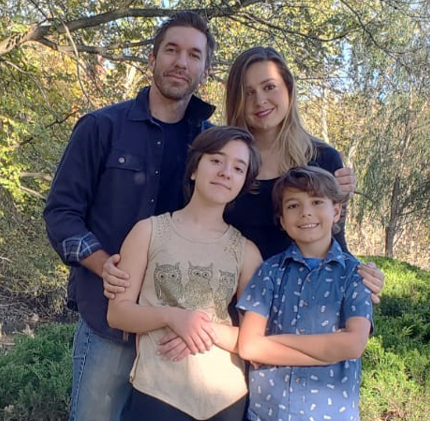 Celeste Tomaz and her family