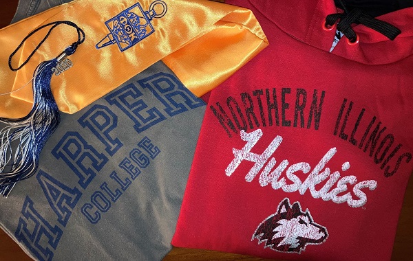 Harper and NIU spirit wear