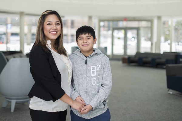 Zaira Ponce and her son