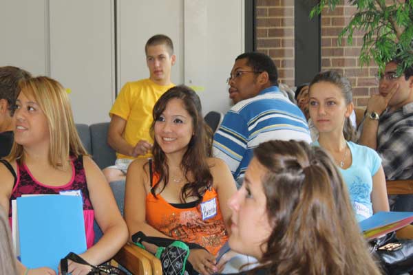 Image Of Students Sitting In A Group